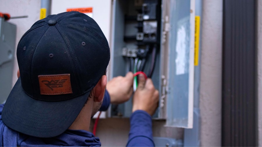 VLA electrician at work